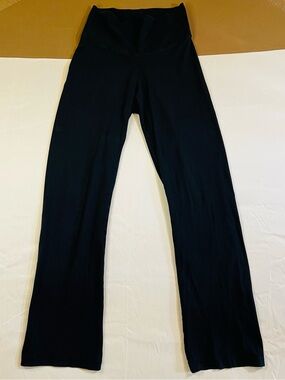 New Recruit Maternity Black Stretchy Flare Pants AS IS